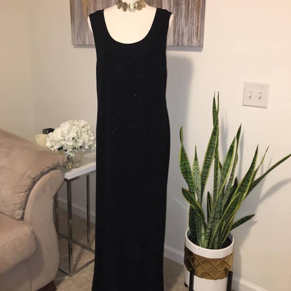 Onyx nite long black dress size 18W with blazer